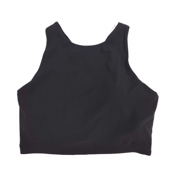 Athleta Tops - NEW Athleta Conscious Crop A-C Workout Top Black Large Yoga Athleisure Sporty